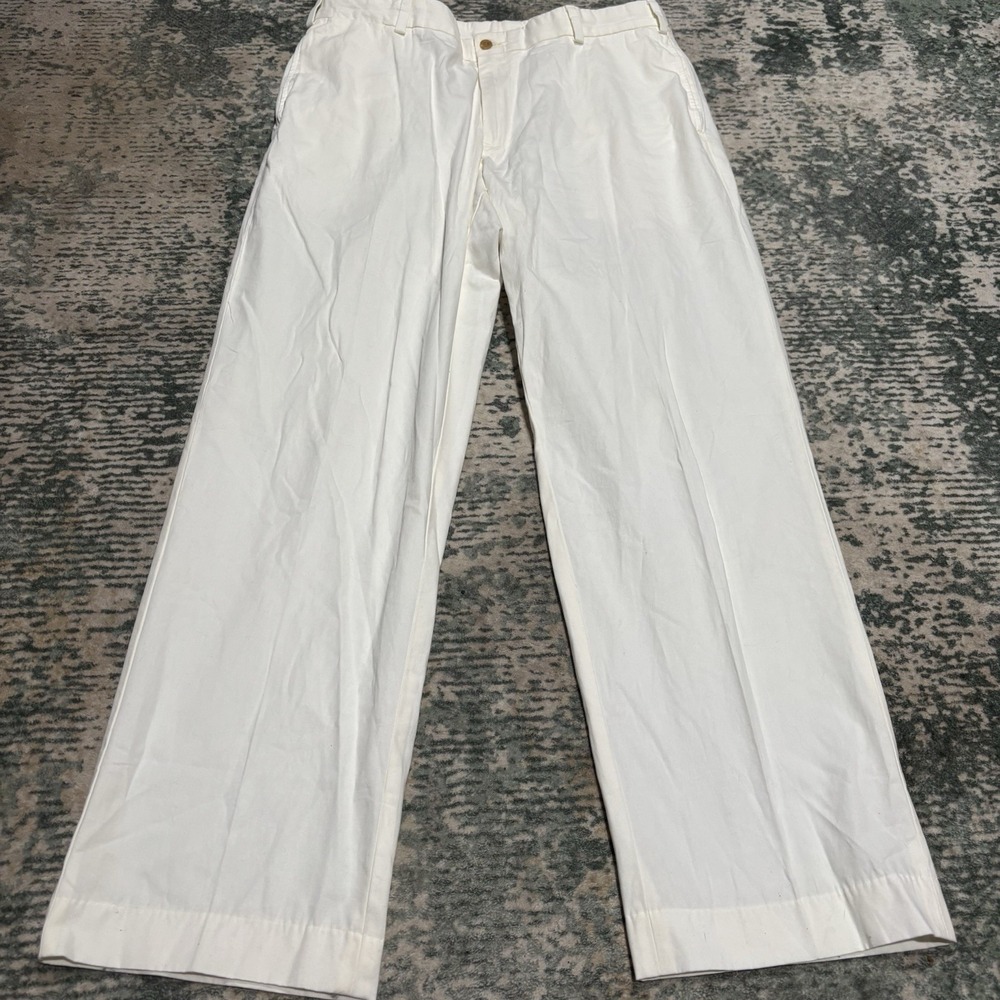bills khakis made in USA mens  pants white cotton 38X32